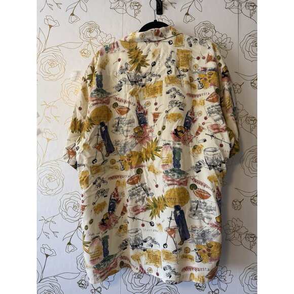 Tori Richard Shirt Hawaiian Men’s XXL 2XL Cocktail Martini Dominoes Rayon USA - Picture 5 of 5